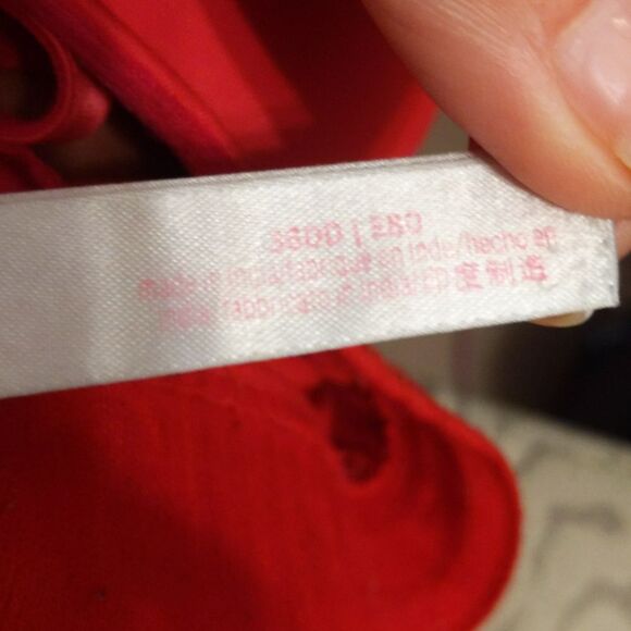 PINK by Victoria's Secret red "Your Everywhere Push Up" bra, size  36DD/38D - Picture 5 of 9